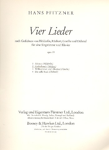 Herbsthauch op. 29,2 fr Singstimme und Klavier