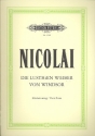 Die lustigen Weiber von Windsor  Klavierauszug (dt)