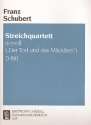 Streichquartett d-Moll Nr.14 D810 fr 2 Violinen, Viola und Violoncello Stimmen