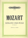 Sonate und Fuge KV448/426 fr 2 Klaviere zu 4 Hnden 2 Partituren