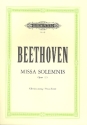 Missa solemnis  D-Dur op.123 fr Soli, Chor und Orchester Klavierauszug