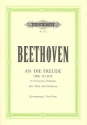 An die Freude op.125 fr Soli, gem Chor und Orchester Klavierauszug