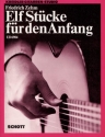 11 Stcke fr den Anfang fr 2-3 Gitarren Spielpartitur