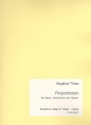 Proportionen (1971) fr Oboe,Violoncello und Klavier Partitur und Stimmen