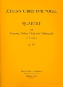 Quartet f major op.5/1 for bassoon, violin, viola and violoncello Score and 4 parts