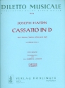 Cassatio D-Dur fr 4 Hrner, Violine, Viola und Bass Partitur