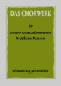 Deutsche Matthus-Passion fr Soli, Soliquenten, Chor und Bc Partitur (dt)