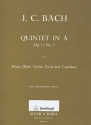 Quintett A-Dur op.11,5 fr Flte, Oboe, Violine, Viola und Bc Partitur und Stimmen