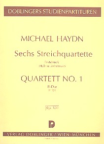 Streichquartett B-Dur Nr.1  Studienpartitur