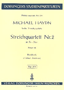 Streichquartett Es-Dur Nr.2  Studienpartitur