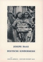 Deutsche Kindermesse op. 108 fr Kinderchor und Orgel Partitur (dt)