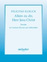 Allein zu dir Herr Jesu Christ Sonate fr Cembalo oder Klavier und Alt-Blockflte in F