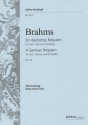 Ein deutsches Requiem op.45 fr Soli, Chor, Orchester und Orgel Klavierauszug (dt)