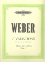 7 Variations Bb major op.33 for clarinet and piano