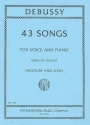 43 Songs for low and medium voice and piano ( fr )