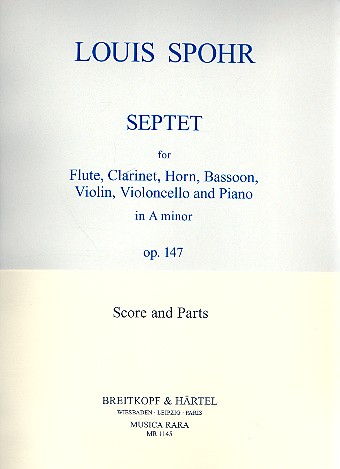 Septett C-Dur op.147 fr Flte, Klarinette, Horn, Fagott, Violine, Violoncello und Klavier