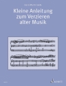 Kleine Anleitung zum Verzieren alter Musik  Lehrbuch