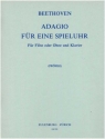 Adagio fr eine Spieluhr WoO33 fr Flte (Oboe) und Klavier