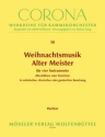 Weihnachtsmusik alter Meister fr 4 Instrumente Partitur