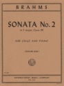 Sonata f major op.99,2 for cello and piano ROSE, L., ED