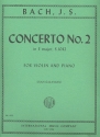 Concerto E major BWV1042 for violin and string orchestra for violin and piano