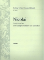 Die lustigen Weiber von Windsor - Ouvertre fr Orchester Violine 1