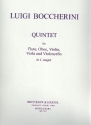 Quintet C majo for flute, oboe, violin, viola and violoncello score and 6 parts