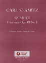 Quartett E-Dur op.19,3 fr Klarinette und Streichtrio Stimmen