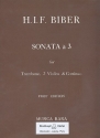 Sonata  3 fr Posaune, 2 Violinen und Bc Stimmen