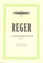 12 geistliche Lieder op.137 fr Gesang und Klavier (Orgel, Harmonium)