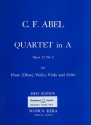 Quartett A-Dur op.12,2 fr Flte und Streichtrio Stimmen