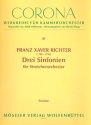 3 Sinfonien fr Streicher Partitur