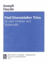 5 Eisenstdter Trios fr 2 Violinen und Violoncello Stimmen