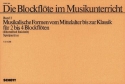 Die Blockflte im Musikunterricht Band 2 fr 2-4 Blockflten (SA/TT/SSS/SST/SAT/AAB/ATB/SSTT/SSTB/SAAB) Spielpartitur