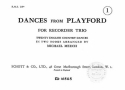 Dances from Playford for 3 recorders score