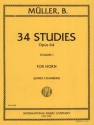 34 Studies op.64 vol.1 (nos.1-22) for horn