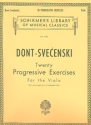 20 progressive Exercises op.38 for 2 violas score