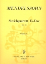 Streichquartett Es-Dur op.12 fr 2 Violinen, Viola und Violoncello Stimmen