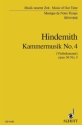 Kammermusik Nr. 4 op. 36/3 fr Solo-Violine und greres Kammerorchester Studienpartitur