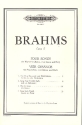 4 Gesnge op.17 fr Frauenchor, 2 Hrner und Harfe Klavierauszug (en/dt)