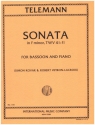 Sonata f minor for bassoon and piano