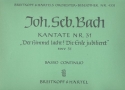 Der Himmel lacht die Erde jubilieret Kantate Nr.31 BWV31 Orgel (Basso continuo)