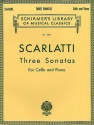 3 Sonatas for violoncello and piano