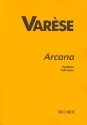 Arcana for orchestra score