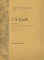 Konzert d-Moll BWV1052 fr Cembalo, Streicher und Bc Violoncello / Kontrabass