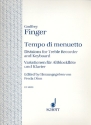 Tempo di menuetto Divsions for treble recorder and piano