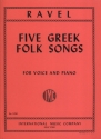 5 Greek Folk Songs for voice and piano (gr/fr/en)