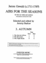 Airs for the Seasons No.3 for flute (violin) and continuo