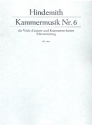 Kammermusik Nr. 6 op. 46/1 fr Viola d'amore und Kammerorchester Klavierauszug mit Solostimme