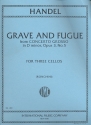 Grave and Fugue from Concerto grosso d minor op.3,5 for 3 cellos parts